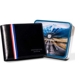 Portfel męski Peterson PTN 22304-VT-A czarny. Czarne portfele męskie Peterson, bez wzorów, ze skóry. Za 169.99 zł.