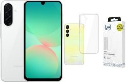 Smartfon Samsung Galaxy A26 5G 6/128GB Biały (8806097072874) + Etui Clear Case. Białe smartfony SAMSUNG. Za 942.00 zł.