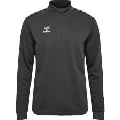 Bluza dresowa 1/2 zip Hummel Authentic. Zielone bluzy sportowe męskie Hummel, bez wzorów, z dresówki, bez kaptura, na fitness i siłownię. Za 214.00 zł.