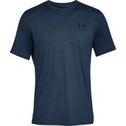 Koszulka męska Under Armour Sportstyle Left Chest. Niebieskie koszulki sportowe męskie Under Armour, m, bez wzorów, bez ramiączek, do piłki nożnej. W wyprzedaży za 89.00 zł.