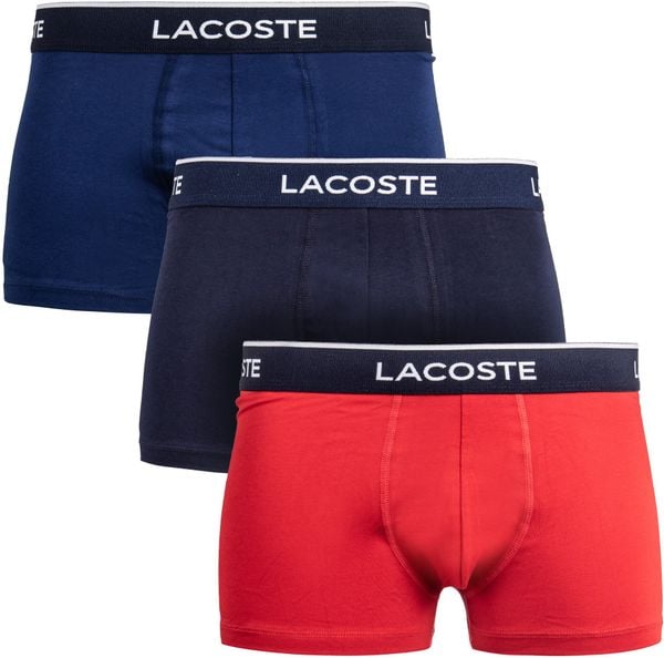 Bokserki męskie Lacoste 3pack. Bokserki męskie Lacoste, bez wzorów. Za 331.33 zł.