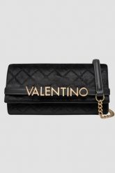 VALENTINO Czarna torebka damska Life Pochette. Czarne torebki do ręki damskie Valentino by Mario Valentino, bez wzorów, z weluru, bez dodatków. W wyprzedaży za 301.99 zł.
