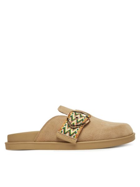 Blauer Klapki S5GLADE04/SUE Beżowy. Brązowe klapki damskie Blauer, bez wzorów, ze skóry, bez obcasa, bez zapięcia. Za 469.99 zł.