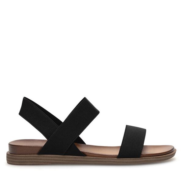 Sandały Clara Barson. Czarne sandały damskie Clara Barson, bez wzorów, bez obcasa, na płaskiej podeszwie, bez zapięcia. Za 79.99 zł.