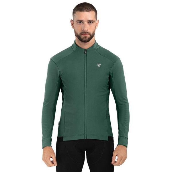 Męska kurtka rowerowa softshell Kolarstwo Siroko J1 Ordino. Zielone kurtki męskie SIROKO, m, bez wzorów, z materiału, sportowe, bez kaptura. Za 401.00 zł.