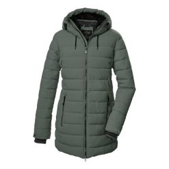 Parka dla kobiet Killtec Kow 55 Qltd. Szare parki damskie KILLTEC, na zimę, s, bez wzorów, z materiału, z kapturem. Za 584.50 zł.