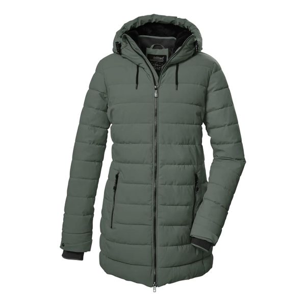 Parka dla kobiet Killtec Kow 55 Qltd. Szare parki damskie KILLTEC, na zimę, s, bez wzorów, z materiału, z kapturem. Za 584.50 zł.