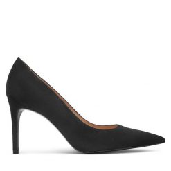 Szpilki Stuart Weitzman. Czarne szpilki damskie Stuart Weitzman, bez wzorów, bez obcasa, na szpilce, bez zapięcia. Za 1,149.00 zł.