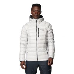 Kurtka sportowa męska Arctic Crest Down Hooded Jacket. Szare kurtki sportowe męskie Columbia, l, bez wzorów, z nylonu, bez kaptura, trekkingowe. Za 899.99 zł.