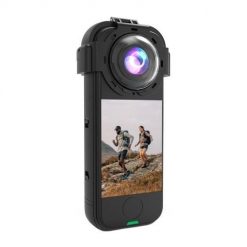 Obudowa ochronna obiektywu ze szkłem hartowanym Puluz dla Insta360 X4 Air. Brązowe zegarki sportowe Puluz, bez wzorów, szklane. Za 109.00 zł.