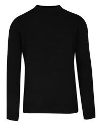 Sweter Czarny, Okrągły Dekolt, 100% BAWEŁNA (U-neck), Męski -BRAVE SOUL. Czarne swetry męskie Brave Soul, m, bez wzorów, z bawełny, eleganckie, bez kołnierzyka, bez ramiączek. Za 89.00 zł.