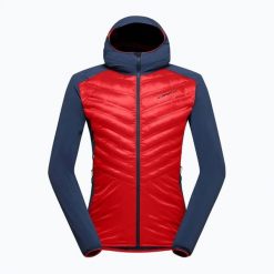 Kurtka hybrydowa męska La Sportiva Koro. Czerwone kurtki męskie La Sportiva, l, bez wzorów, z elastanu, bez kaptura. Za 909.99 zł.