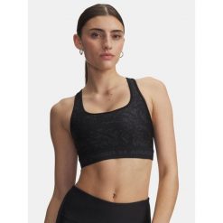 Biustonosz Sportowy Damski Under Armour Top Mid Crossback. Czarne obuwie sportowe damskie Under Armour, bez wzorów, bez zapięcia, na fitness i siłownię. Za 159.99 zł.