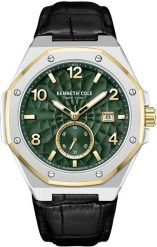 Zegarek Kenneth Cole KENNETH COLE KCWGX0059003 zegarek męski szary 43 mm. Szare zegarki męskie Kenneth Cole, bez wzorów. Za 453.56 zł.