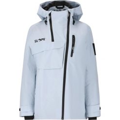 Damska kurtka narciarska Slope Zuko W-PRO 15000. Niebieskie kurtki sportowe damskie SLOPE, bez wzorów, bez ramiączek, bez kaptura, narciarskie. Za 656.00 zł.
