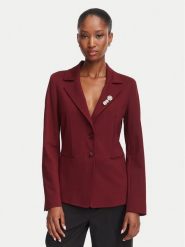 Marella Marynarka Gommoso 2623916034 Bordowy Slim Fit. Czerwone marynarki i żakiety damskie Marella, bez wzorów, z syntetyku, bez kołnierzyka, bez ramiączek. Za 1,354.00 zł.