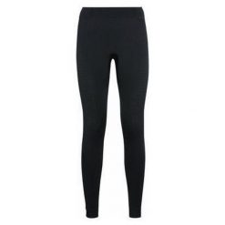 Spodnie techniczne termoaktywne damskie Odlo Performance Warm Eco. Czarne bielizna sportowa damska ODLO, m, bez wzorów. Za 369.99 zł.