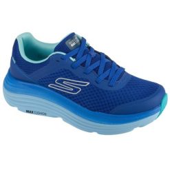 Buty do biegania męskie, Max Cushioning Endeavor. Niebieskie buty sportowe męskie Skechers, bez wzorów, bez zapięcia, do biegania, Skechers Sport. Za 359.99 zł.