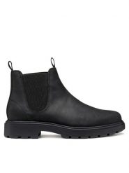 Geox Sztyblety U Spherica Ec7 U46FRA 000FF C9997 Czarny. Czarne botki męskie Geox, bez wzorów, ze skóry, bez obcasa, bez zapięcia. Za 549.99 zł.