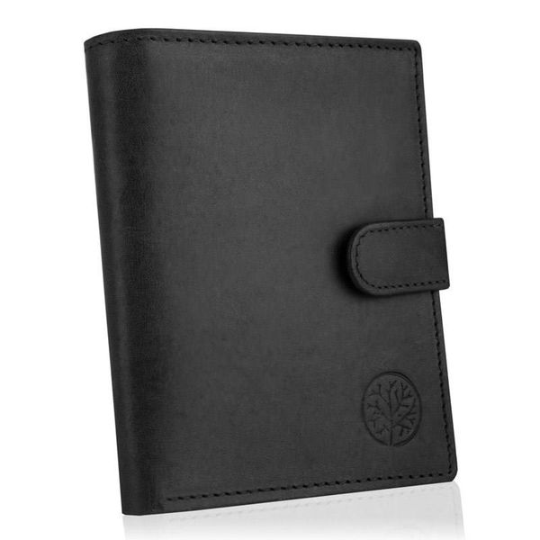 Portfel skórzany BETLEWSKI BPM-HT-993 CZARNY. Czarne portfele męskie Betlewski, bez wzorów, ze skóry. Za 89.00 zł.