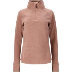 Damski polar 1/2 zip Whistler Kajsa. Czerwone bielizna sportowa damska Whistler, bez wzorów, z polaru. Za 179.99 zł.