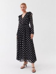 KARL LAGERFELD Sukienka codzienna 230W1303 Czarny Regular Fit. Czarne sukienki damskie KARL LAGERFELD, na co dzień, bez wzorów, z wiskozy, bez kołnierzyka, bez ramiączek, proste. W wyprzedaży za 1,479.00 zł.