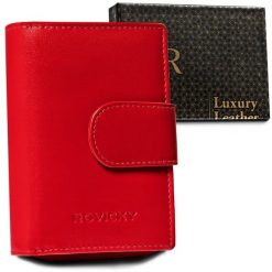 Portfel skórzany Rovicky R-RD-41-GCL Red czerwony. Czerwone portfele damskie ROVICKY, ze skóry. Za 61.99 zł.