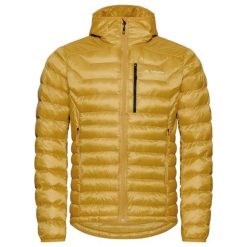Kurtka z kapturem VAUDE Batura. Żółte kurtki męskie Vaude, na zimę, l, bez wzorów, z hardshellu, sportowe, z kapturem. Za 1,075.75 zł.