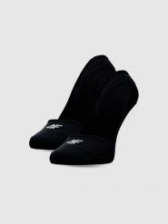4F Skarpetki casual niewidoczne (2-pack) damskie - czarne 35-38. Czarne skarpetki damskie 4F, bez wzorów, z bawełny. Za 39.99 zł.