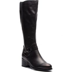 Kozaki KAZAR - Dina 34092-02-00 Black. Czarne kozaki damskie Kazar, bez wzorów, z gumy, bez obcasa, bez zapięcia. W wyprzedaży za 569.00 zł.
