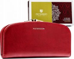 Peterson Duży, skórzany portfel damski na bigiel i zatrzask — Peterson. Portfele damskie Peterson. Za 258.00 zł.