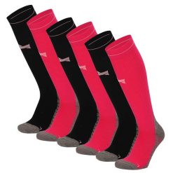 Skarpety kompresyjne do biegania Xtreme, 6 par, Multi Różowy. Czerwone skarpety męskie XTREME SOCKSWEAR, bez wzorów, z elastanu. Za 242.82 zł.