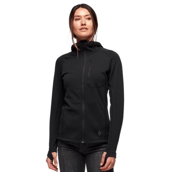 Bluza trekkingowa damska Black Diamond Coefficient. Czarne bluzy damskie Black Diamond, xs, bez wzorów, sportowe, bez ramiączek, bez kaptura. Za 678.70 zł.