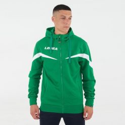 Kurtka rozgrzewkowa Turcja zielono-biała. Białe kurtki męskie Legea, m, bez wzorów, z poliesteru, bez kaptura, do biegania. Za 96.00 zł.