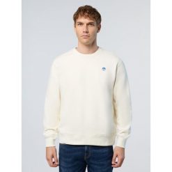 Bluza polarowa NORTH SAILS CREWNECK SWEATSHIRT Biały. Białe bluzy sportowe męskie North Sails, m, bez wzorów, z polaru, bez kaptura. Za 362.61 zł.