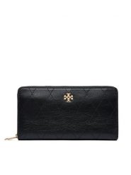 Tory Burch Portfel Charlie 186047 Czarny. Czarne portfele damskie Tory Burch, ze skóry. Za 1,424.00 zł.