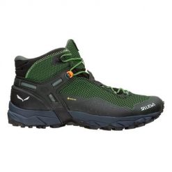 Buty trekkingowe męskie Salewa MS Ultra Flex 2 Mid Gtx. Zielone buty zimowe męskie Salewa, bez wzorów, z gumy, bez obcasa, bez zapięcia. Za 841.00 zł.