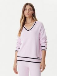 Liu Jo Sport Sweter TF5229 MS59L Różowy Regular Fit. Czerwone swetry nierozpinane damskie Liu Jo Sport, l, bez wzorów, z syntetyku, sportowe, bez kołnierzyka, bez ramiączek. Za 579.99 zł.