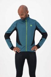 Kurtka rowerowa męska Rogelli Brave, softshell. Czarne kurtki męskie Rogelli, l, bez wzorów, z gumy, bez kaptura. Za 231.00 zł.
