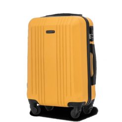 Walizka kabinowa Wings 20" KESTREL Yellow. Żółte walizki męskie Wings, bez wzorów, z materiału, duże. Za 169.90 zł.