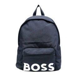 Plecak Logo. Niebieskie plecaki męskie Hugo Boss, bez wzorów, z materiału. Za 405.99 zł.