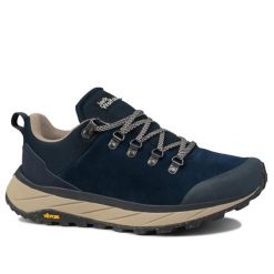 Buty męskie sportowe trekkingowe Jack Wolfskin TERRAVENTURE URBAN LOW. Niebieskie trekkingi męskie Jack Wolfskin, z materiału, bez zapięcia. Za 369.00 zł.