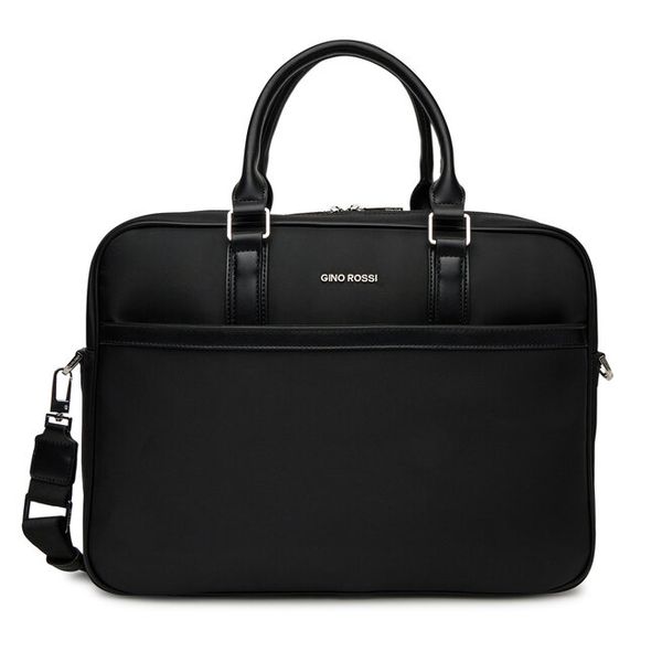 Torba na laptopa GINO ROSSI. Czarne torby na laptopa damskie Gino Rossi, bez wzorów. Za 279.99 zł.