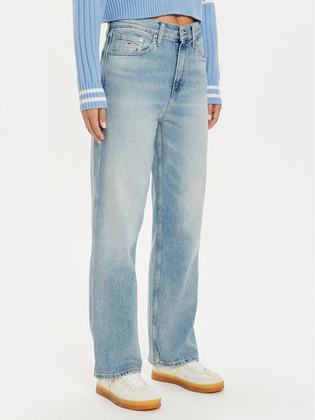 Tommy Jeans Jeansy Betsy DW0DW19610 Niebieski Loose Fit. Niebieskie jeansy damskie Tommy Jeans, bez wzorów, z bawełny. Za 319.99 zł.