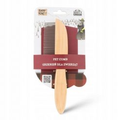 Barry King Grzebień dla zwierząt, z bambusową rączką, 5,5 x 21,5 cm. Golarki i trymery Barry King. Za 21.25 zł.