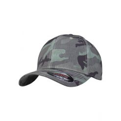 Czapka Flexfit Stripe. Czarne czapki damskie FLEXFIT, bez wzorów, z elastanu, casualowe. Za 88.90 zł.