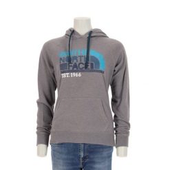 Second life - Bluza z kapturem damska The North Face szara - Jak nowy. Szare bluzy damskie The North Face, l, bez wzorów, z materiału, casualowe, bez ramiączek, z kapturem. Za 114.98 zł.