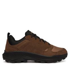 Trekkingi Merrell. Brązowe buty zimowe męskie Merrell, bez wzorów, bez obcasa, bez zapięcia. Za 379.99 zł.