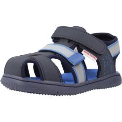 Sandały Kickers Model Kickbeachou Kolor Niebieski. Niebieskie sandały damskie Kickers, bez wzorów, z syntetyku, bez obcasa, bez zapięcia. Za 119.99 zł.