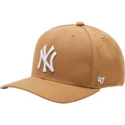 Czapka z daszkiem New York Yankees dla dorosłych Cold Zone 47 Brand. Brązowe czapki damskie 47 Brand, bez wzorów. Za 129.95 zł.